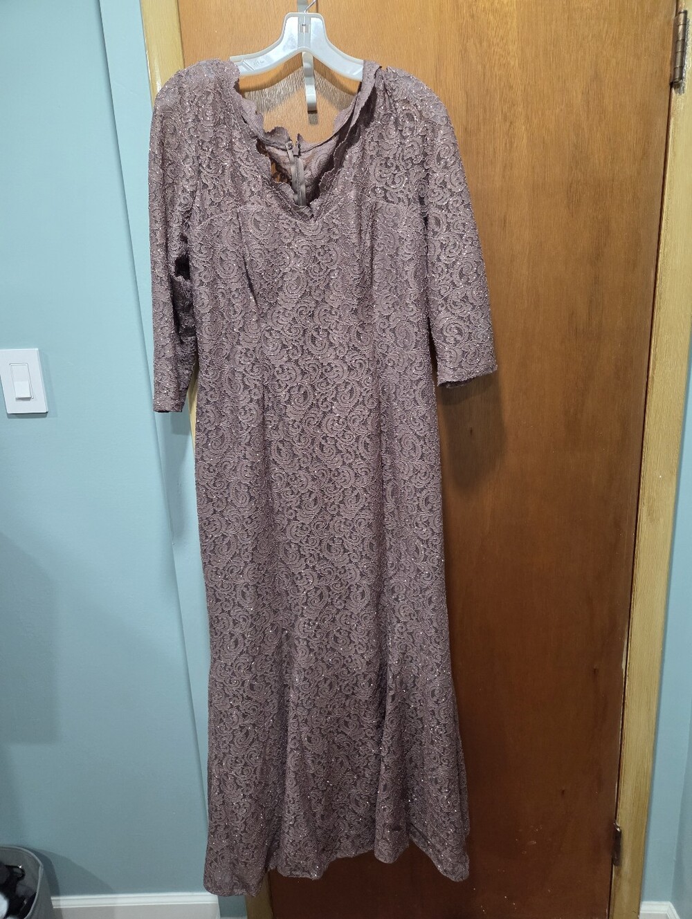 Oleg Cassini Brown Dress Interior Label